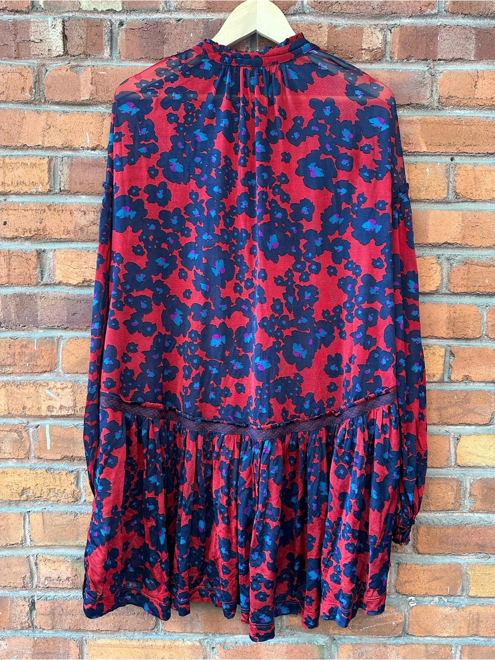 Free People Love Letter Floral Tunic Long Sleeve Dress - Picture 5 of 11